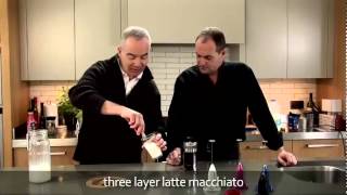 aerolatte  milk frother makes three layer caffè latte macchiato [upl. by Crista]