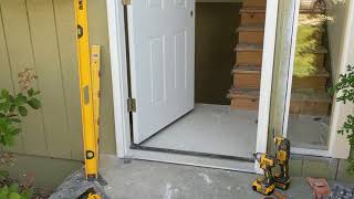 Jeld Wen Front Door Installation  Really crappy products and craftsmanship PART 1 [upl. by Lyndell321]