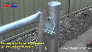 Gate Latch 2 way for round pipe and square [upl. by Alonzo16]