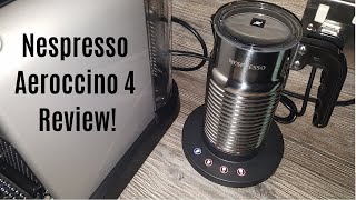 Nespresso Aeroccino 4 Milk Frother Review  Worth upgrading from the Aeroccino 3 [upl. by Lyrrehs]