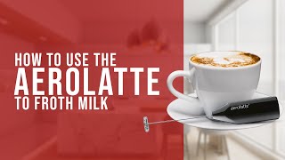 How To Use the AeroLatte To Froth Milk [upl. by Lehcin]