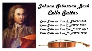 Johann Sebastian Bach  Cello suites in 432 Hz great for reading or studying [upl. by Airdnalahs42]