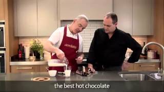 How to make a hot chocolate using an aerolatte milk frother [upl. by Anaej]