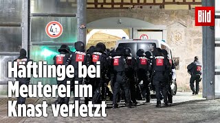 Gefängnismeuterei Polizei stürmt Knast in Thüringen  JVA Untermaßfeld [upl. by Milon]